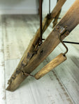 1 of 2 FOLDABLE antique French FISHING STOOL