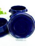 1970s BLUE ceramic SOUP or Cereal BOWLS Gallo 'Stockholm' 1 of 3