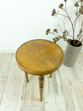 VINTAGE 1940s rustic MILKING STOOLS side table plant stand