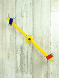 High quality 90s Memphis Style CEILING or WALL SCONCE yellow blue red