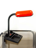 1990s Memphis Style DESK LAMP Table Lamp black red