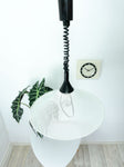 Black white 1990s MEMPHIS STYLE Pendant LAMP, height adjustable
