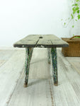 1950s VINTAGE rustic MILKING STOOL bench side table plant stand