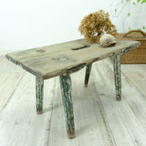 1950s VINTAGE rustic MILKING STOOL bench side table plant stand