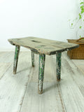1950s VINTAGE rustic MILKING STOOL bench side table plant stand