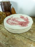 Rare 1930s vintage ENGLISH "HADDON HALL" rose pink Tableware by Johnson Brothers