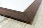 Antique 1940s oak wood WALL MIRROR