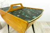 Rare 1960s SEWING TABLE by Ilse Möbel Westgermany, Side or End Table