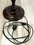 ILLUMINATED globe FLOOR LAMP on wooden stand