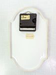 Lovely handpainted 70s Ceramic KITCHEN WALL CLOCK by Junghans Westgermany
