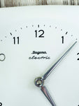 Bisque white 1960s Ceramic Clock by DIEHL West Germany
