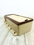 1960s rectangular caramel brown BATHROOM or MEDICINE CABINET