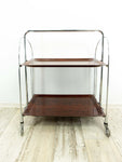 1960s Midcentury Trolley Rosewood FOLDING CART by Bremshey Westgermany