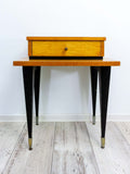 Single MIDCENTURY NIGHTSTAND or CABINET in empire style with drawer, France 1960s