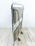 Exceptional rare millefiori design! 70s FOLDING CART by Bremshey Westgermany