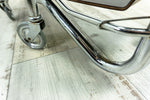 1960s bog oak FOLDING BAR CART 'Dinett' by Bremshey Westgermany