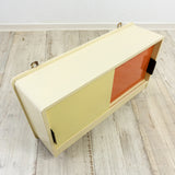 Free Shipping! Original 1950s KITCHEN CABINET beige vanilla burnt-orange