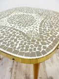 Square 60s midcentury MOSAIC SIDE TABLE plant stand Westgermany