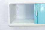 Rare 1960s Medicine Bathroom Wall Cabinet turquoise white