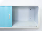 Rare 1960s Medicine Bathroom Wall Cabinet turquoise white