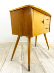1960s bicolor midcentury SIDEBOARD CABINET CREDENZA with doors and 2 drawers